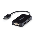 Startech.Com DisplayPort to VGA/DVI/HDMI Adapter – DP Converter – Black DP2VGDVHD